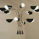 Arcus LED 46.25 inch Champagne Bronze with Black Chandelier Ceiling Light in Brushed Gold and Champagne Bronze